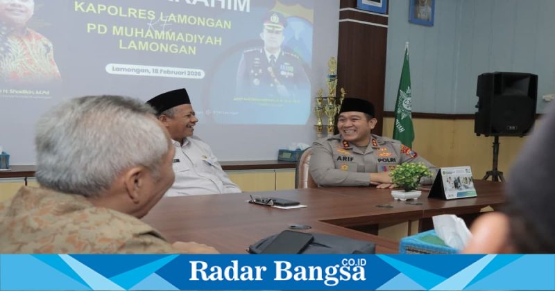 Kapolres Lamongan AKBP Arif Fazlurrahman saat silaturahmi dengan tokoh agama di Lamongan, Rabu (18/2/2026). (Foto Dok Ho/RadarBangsa.co.id)