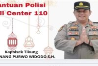 Kapolsek Tikung AKP Anang Purwo Widodo S.H. sampaikan himbauan kamtibmas Ramadhan 1447 H, Selasa (17/2/2026). (Foto Dok Ho/RadarBangsa.co.id)