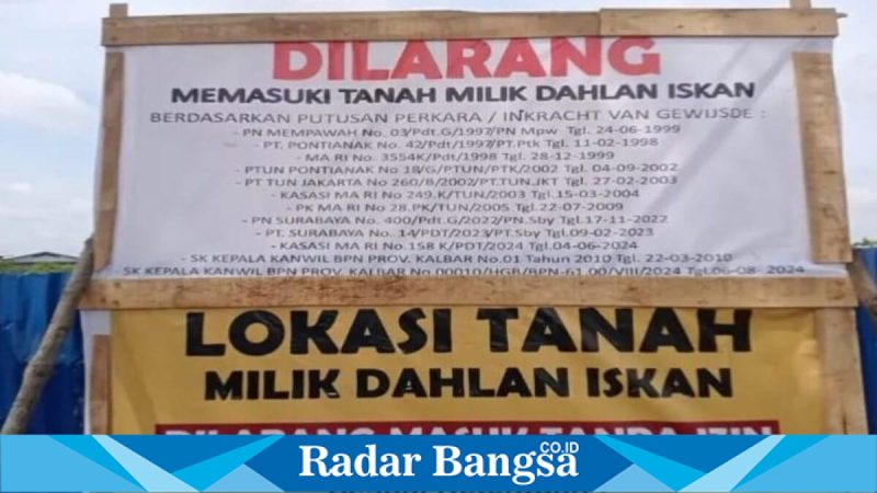 Lokasi sengketa HGB di Arteri Supadio, Kubu Raya, Jumat (6/2/2026). (Foto Dok Ho/Ded-RadarBangsa.co.id)
