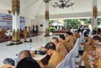 Wakil Bupati Jombang Salmanudin membuka Musrenbang RKPD 2027 di Pendopo Kecamatan Gudo, Senin (9/2/2026). (Foto Dok Ho/RadarBangsa.co.id)