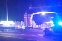 Anggota Polsek Tikung saat patroli Blue Light Subuh, Selasa (24/2/2026). (Foto Dok Ho/RadarBangsa.co.id)
