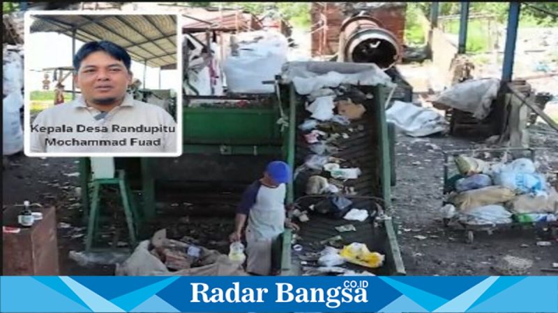 Aktivitas pengolahan sampah menjadi RDF dan kompos di Desa Randupitu, Kecamatan Gempol, Kabupaten Pasuruan, 2025. (Foto Dok Ho/RadarBangsa.co.id)