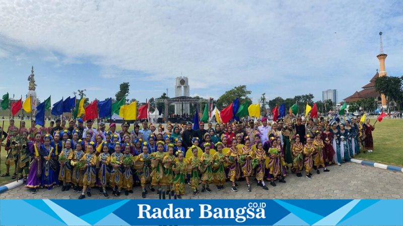 Revitalisasi Alun-alun Sidoarjo menjadi kado Hari Jadi ke-167 Kabupaten Sidoarjo, Jumat (31/1/2026). (Foto Dok Ho/RadarBangsa.co.id)