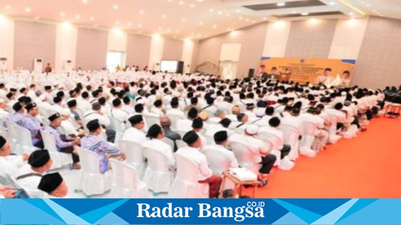 Manasik haji terintegrasi jamaah calon haji Kabupaten Pasuruan di HM Roeslan Hall Purwosari, Rabu (11/2/2026). (Foto Dok Ho/RadarBangsa.co.id)