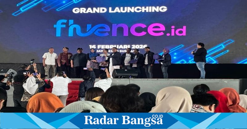 Anggota DPD RI Lia Istifhama saat menghadiri launching Fluence.id di Surabaya, Senin  (16/02/2026). (Foto Dok Ho/RadarBangsa.co.id)