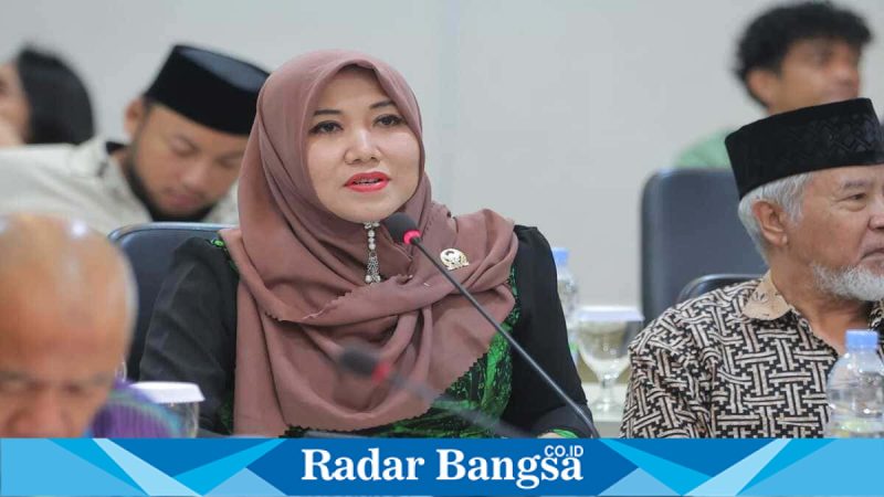 Senator Ning Lia menekankan aspirasi publik terkait keanggotaan Indonesia di Board of Peace. (Foto Dok Ho/RadarBangsa.co.id, 1/2/2026)