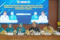 Bupati dan TP PKK Asahan saat Rakornis persiapan 9 lomba di Pendopo Rumah Dinas, Kamis (12/2/2026). (Foto Dok Ho/RadarBangsa.co.id)