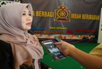 Anggota DPD RI Lia Istifhama saat memberikan keterangan di Surabaya, Kamis (19/3/2026). (Foto Dok Ho/RadarBangsa.co.id)