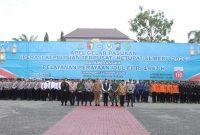 Apel Gelar Pasukan Operasi Ketupat Semeru 2026 di Alun-Alun Lamongan, Kamis (12/3/2026). (Foto Dok Ho/RadarBangsa.co.id)