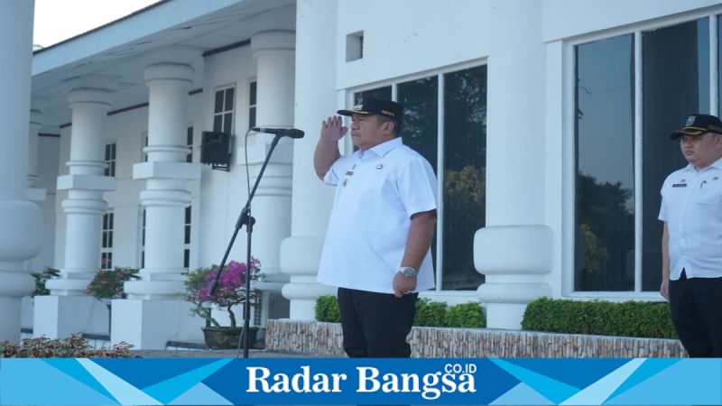 Bupati Asahan pimpin apel perdana ASN usai Lebaran, Rabu (25/3/2026) (Foto Dok Ho/RadarBangsa.co.id)