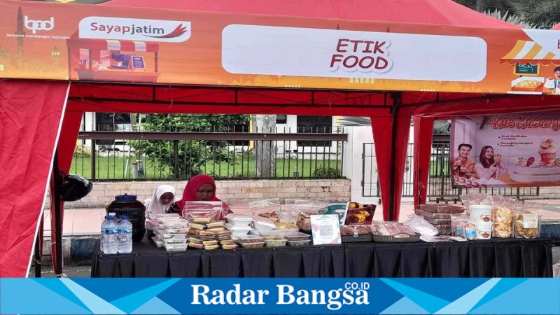 Pembukaan Bazar UMKM Ramadan Bank Jatim Jember di Jalan Sudarman, Senin (2/3/2026). (Foto Dok Ho/RadarBangsa.co.id)