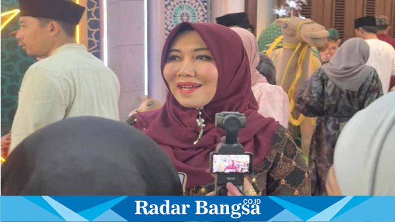 Anggota DPD RI Lia Istifhama saat memberikan keterangan di Surabaya, Rabu (25/3/2026). (Foto Dok Ho/RadarBangsa.co.id)