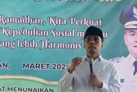 Bupati Bangkalan Lukman Hakim saat Safari Ramadhan di Kecamatan Geger, Senin (16/3/2026). (Foto Dok Ho/RadarBangsa.co.id)