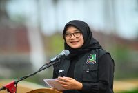 Bupati Banyuwangi Ipuk saat pimpin apel kebijakan hemat energi, Rabu (25/3/2026). (Foto Dok Ho/RadarBangsa.co.id)