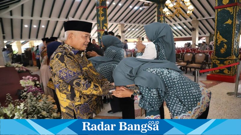 Bupati Malang menghadiri halalbihalal di Pendopo Agung, Rabu (25/3/2026). (Foto Dok Ho/RadarBangsa.co.id)