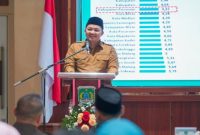 Bupati Pasuruan Rusdi Sutejo saat memberikan imbauan kepada ASN, Selasa (17/3/2026) (Foto Dok Ho/RadarBangsa.co.id)