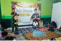 Dandim 0826/Pamekasan Letkol Kav Agus Wibowo Hendratmoko saat buka puasa bersama jurnalis di Makodim Pamekasan, Kamis (12 Maret 2026). (Foto Dok Ho/RadarBangsa.co.id)