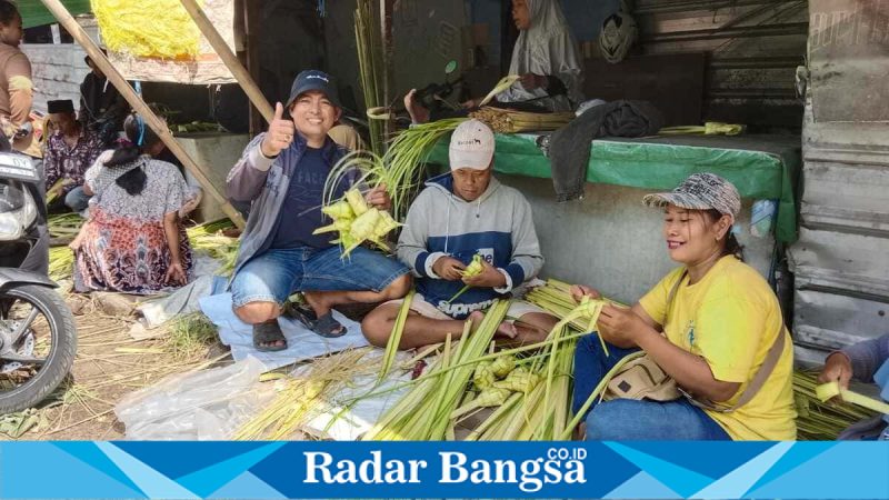 Suasana pasar tumpah di Bangetayu Semarang yang padat jelang Lebaran, Kamis (18/3/2026). (Foto Dok Ho/RadarBangsa.co.id)