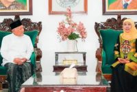 Gubernur Jatim Khofifah Indar Parawansa saat silaturahmi di Tebuireng, Rabu (18/3/2026). (Foto Dok Ho/RadarBangsa.co.id)