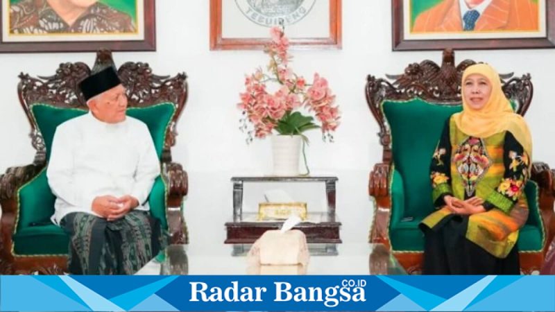Gubernur Jatim Khofifah Indar Parawansa saat silaturahmi di Tebuireng, Rabu (18/3/2026). (Foto Dok Ho/RadarBangsa.co.id)