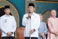 Bupati Lamongan Yuhronur Efendi saat Halal Bihalal bersama ASN.  Rabu, 25 Maret 2026  (Foto Dok Ho/RadarBangsa.co.id)