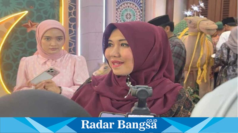 Anggota DPD RI Lia Istifhama saat memberikan pernyataan terkait impor kakao, Rabu (25/3/2026). (Foto Dok Ho/RadarBangsa.co.id)