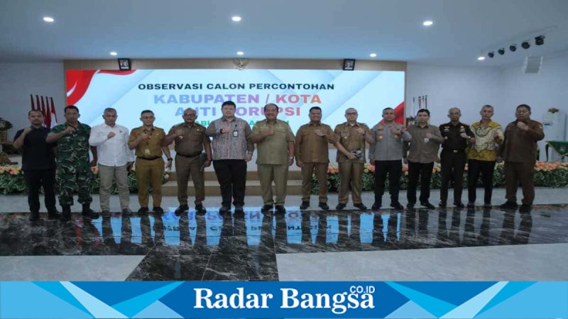 Tim KPK RI melakukan observasi penilaian Kabupaten Asahan sebagai calon percontohan anti korupsi, Selasa (10/3/2026). (Foto Dok Ho/RadarBangsa.co.id)