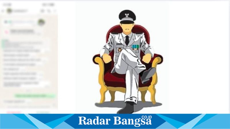 Ilustrasi percakapan WhatsApp terkait dugaan Kades Campor, Proppo, Pamekasan, Minggu (22/3/2026). (Foto Dok Ho/RadarBangsa.co.id)