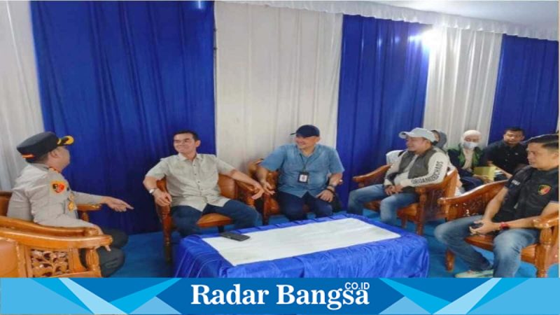 Pos pelayanan mudik Polres Lubuk Linggau siap layani pemudik. Sabtu 14/03/2026 (Foto Dok Ho/RadarBangsa.co.id)