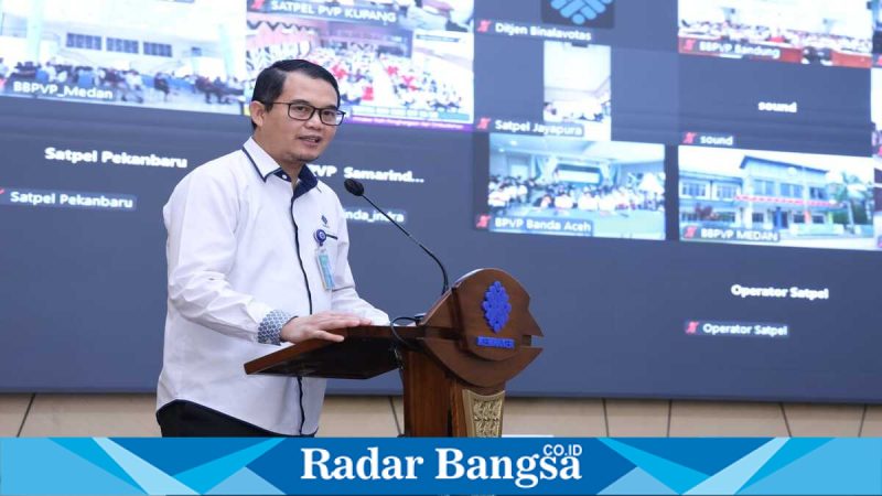 Peserta mengikuti pelatihan vokasi di BPVP Kemnaker, Jumat (20/3/2026). (Foto Dok Ho/RadarBangsa.co.id)