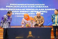 Penandatanganan PKS PSEL Jawa Timur di Gedung Grahadi Surabaya, Sabtu (28/3/2026). (Foto Dok Ho/RadarBangsa.co.id)