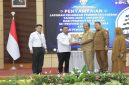 Bupati Asahan serahkan LKPD 2025 ke BPK Sumut di Medan, Senin 30 Maret 2026 (Foto Dok Ho/RadarBangsa.co.id)