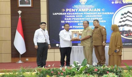 Bupati Asahan serahkan LKPD 2025 ke BPK Sumut di Medan