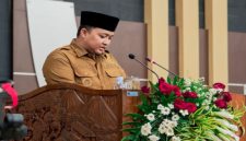 Bupati Pasuruan Rusdi Sutejo menyampaikan LKPJ Tahun Anggaran 2025 di DPRD Kabupaten Pasuruan, Senin 30 Maret 2026. (Foto Dok Ho/RadarBangsa.co.id)