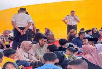 Pengunjung memadati layanan kunjungan Lebaran di Lapas Narkotika Pamekasan, Selasa (24/3/2026). (Foto Dok Ho/RadarBangsa.co.id)