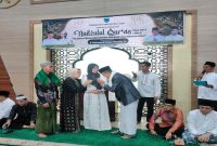 Wabup Lahat Widia Ningsih menghadiri peringatan Nuzulul Qur’an di Masjid Al-Muttaqin Pagar Agung, Jumat (6/3/2026). (Foto Dok Ho/RadarBangsa.co.id)