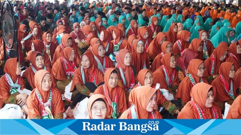Suasana Manasik Haji 2026 di Masjid Namira, Lamongan, Jawa Timur, Selasa, 31 Maret 2026 (Foto Dok Ho/RadarBangsa.co.id)