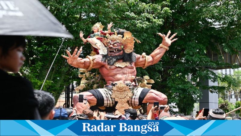 Pawai Ogoh-ogoh di Kota Mataram, Rabu (18/3), berlangsung meriah dengan pesan toleransi (Foto Dok Ho/RadarBangsa.co.id)