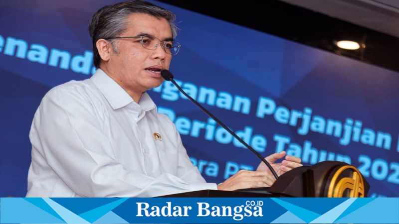 Menteri Ketenagakerjaan Yassierli saat menyampaikan pentingnya pengembangan karier pekerja, Jakarta, Senin (10/3/2026). (Foto Dok Ho/RadarBangsa.co.id)