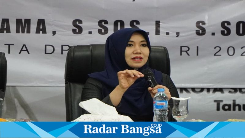 Senator Jawa Timur Lia Istifhama mengimbau pemudik memanfaatkan layanan 110 saat mudik Lebaran, Jumat (13/3/2026). (Foto Dok Ho/RadarBangsa.co.id)