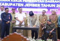 Suasana Musrenbang RKPD 2027 Kabupaten Jember di Pendopo Wahyawibawagraha, Senin (9/3/2026). (Foto Dok Ho/RadarBangsa.co.id)