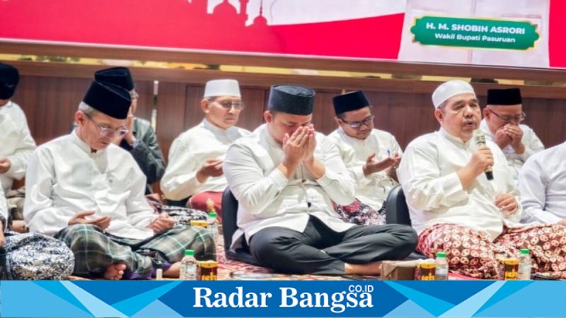 Bupati Pasuruan Rusdi Sutejo menghadiri Safari Ramadan bersama Forkopimda dan ulama, Jumat (27/2/2026). (Foto Dok Ho/RadarBangsa.co.id)