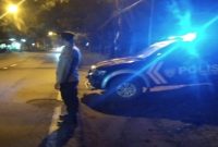 Petugas Polsek Tikung saat patroli Blue Light di Lamongan, Jumat (27/3/2026) dini hari (Foto Dok Ho/RadarBangsa.co.id)