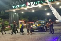 Petugas gabungan patroli Harkamtibmas di Tikung, Rabu (18/03/2026). (Foto Dok Ho/RadarBangsa.co.id)