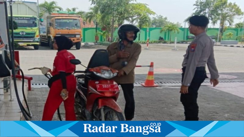 Patroli objek vital Polsek Tikung di Lamongan, Minggu (29/3/2026). (Foto Dok Ho/RadarBangsa.co.id)