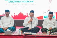 Bupati Pasuruan memberikan sambutan saat Safari Ramadhan di Pendopo Kabupaten Pasuruan, Senin (2/3/2026). (Foto Dok Ho/RadarBangsa.co.id)