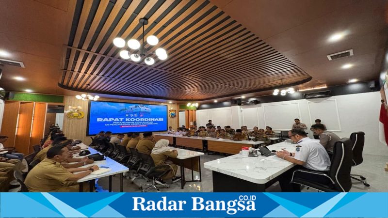 Rakor keselamatan perlintasan kereta api sebidang di Polres Lamongan, Selasa (3/3/2026). (Foto Dok Ho/RadarBangsa.co.id)