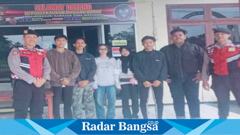 Pengawalan mahasiswa oleh Polres Lubuk Linggau hingga perbatasan Bengkulu, Sabtu (28/3/2026). (Foto Dok Ho/RadarBangsa.co.id)