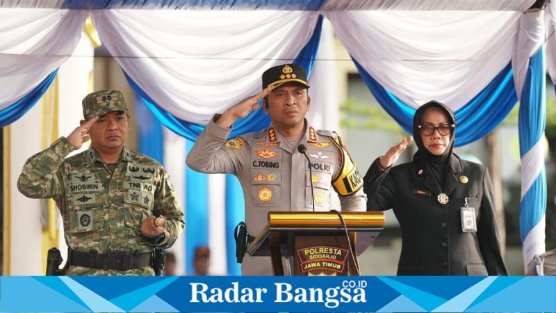 Apel gelar pasukan Operasi Ketupat Semeru 2026 di Sidoarjo, Kamis, 12 Maret 2026 (Foto Dok Ho/RadarBangsa.co.id).