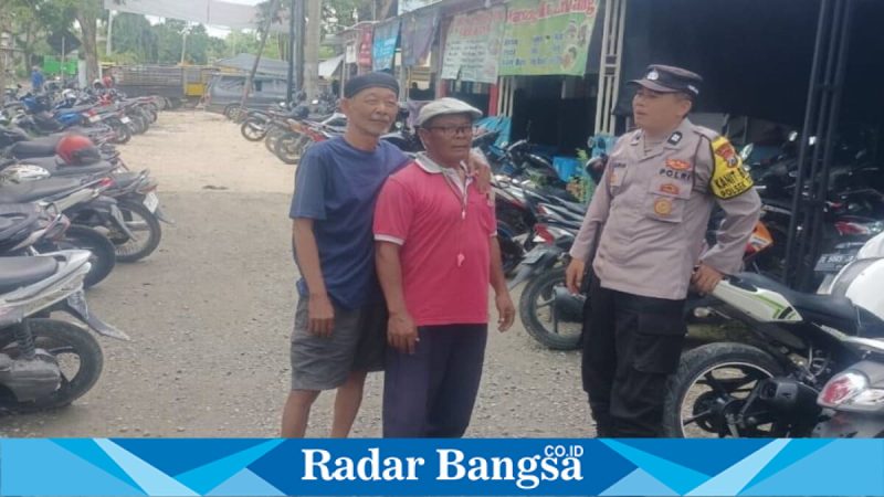 Petugas Polsek Tikung saat patroli objek vital di wilayah Kecamatan Tikung, Rabu (4/3/2026). (Foto Dok Ho/RadarBangsa.co.id)